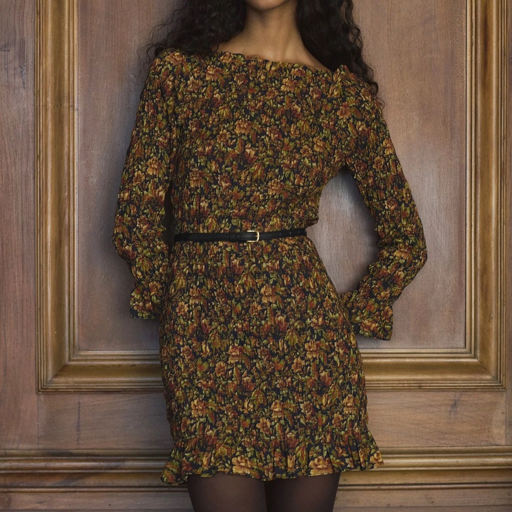 DOEN - CECILLIA DRESS - NOIR RÊVE DES JARDINS